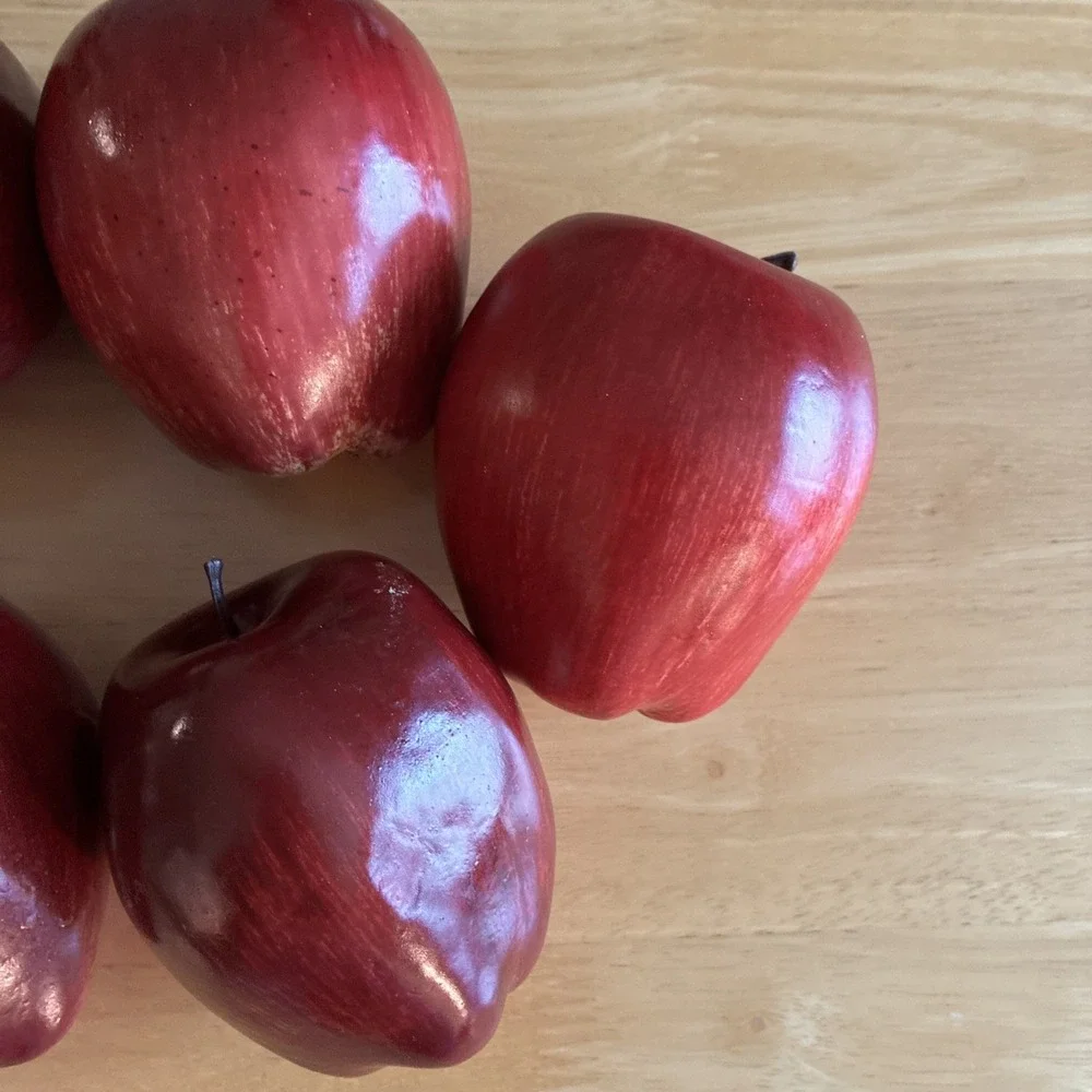 Realistic Faux  Apples Autumn Decor Lot Lightweight